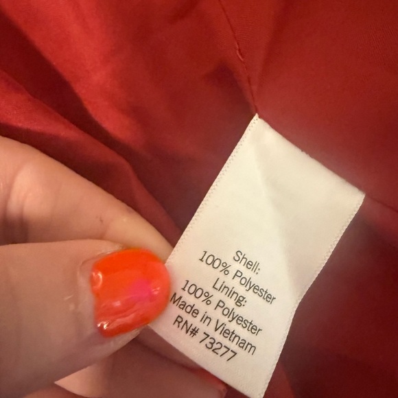 LC Lauren Conrad Red Velvet Blazer Small - Picture 6 of 11
